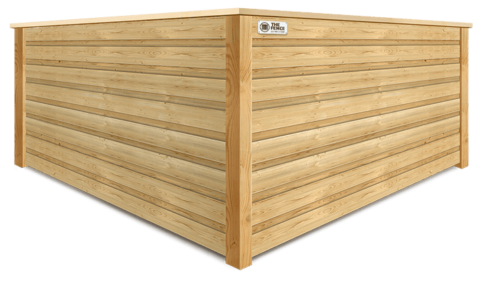Horizontal Board-on-Board cap and trim Wood Fence Contractor in Salt Lake City